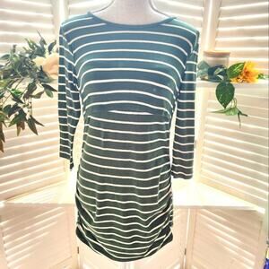 REBORN J  NEW THE ASHER TOP STRIPE GREEN MATERNITY NURSING TOP MULTIPLE SIZES